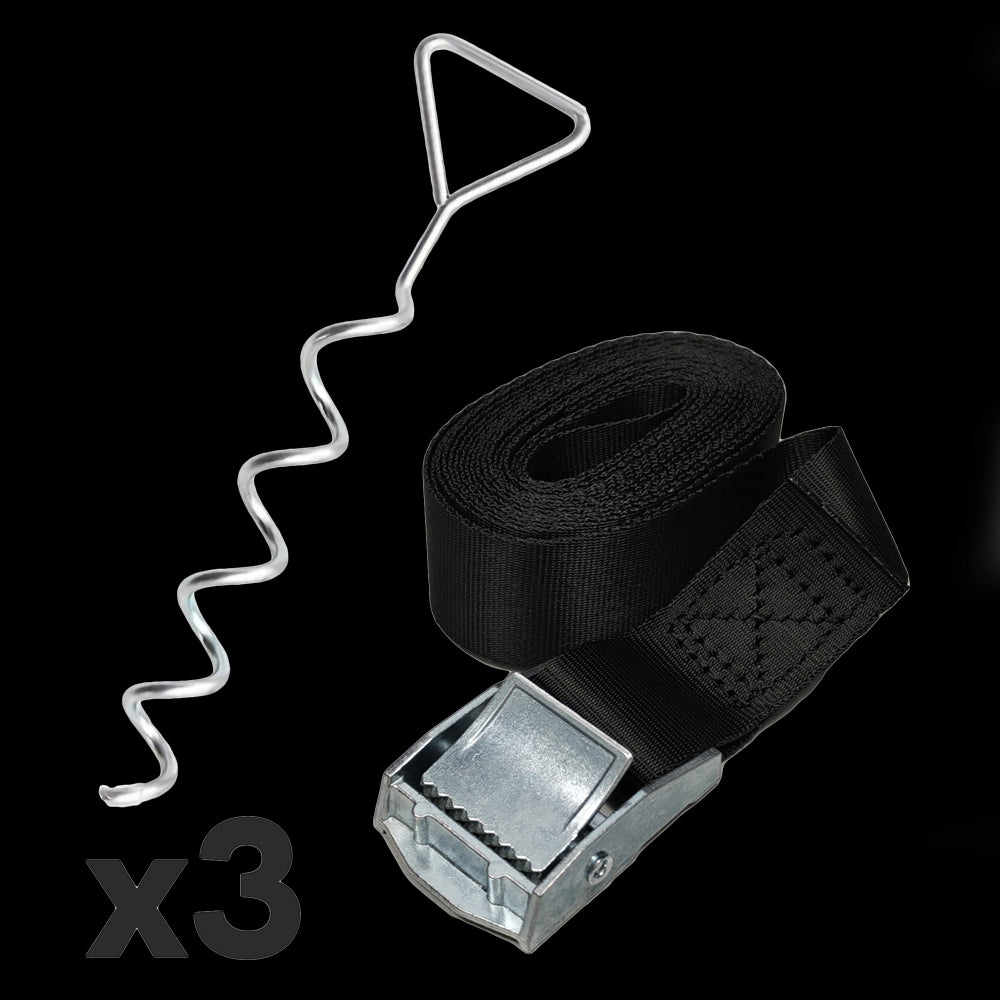 Trampoline anchoring kit